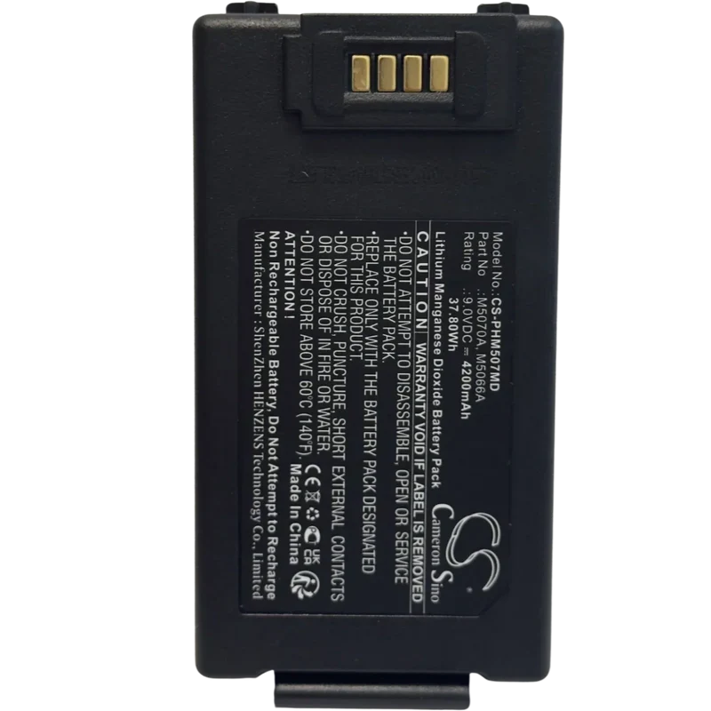 Batterie 9V 4.2Ah Lithium LiMnO₂ pour défibrillateur Philips HeartStart FRx / HS1 / OnSite
