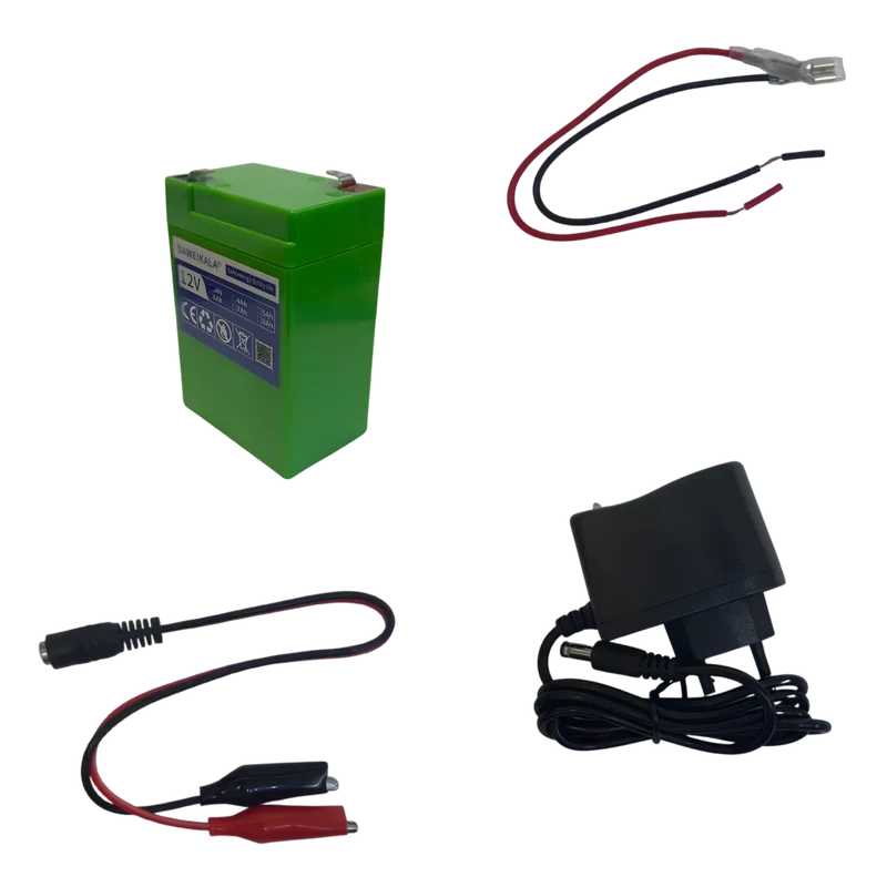 Batterie LiFePO4 12V 3Ah avec chargeur – Batterie légère longue durée