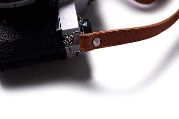 Adjustable Leather & Felt Camera Strap