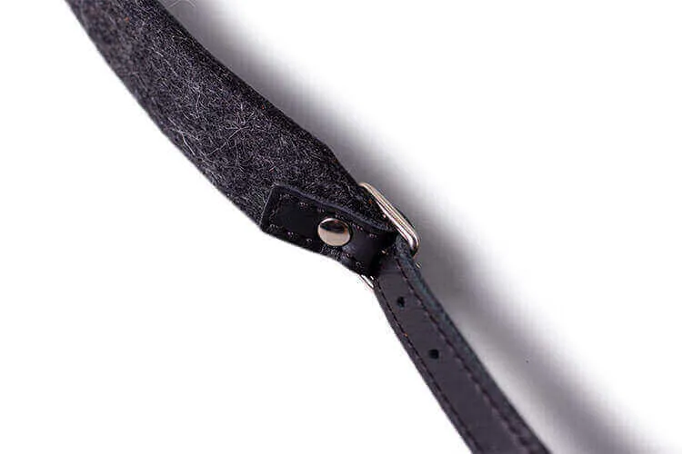 Adjustable Leather & Felt Camera Strap