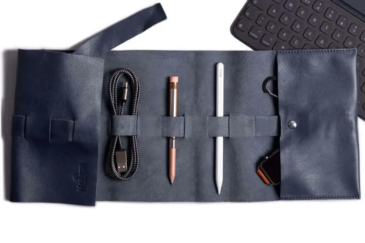 Leather Rollup Cord & Tools Wrap