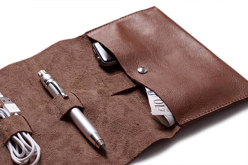 Leather Rollup Cord & Tools Wrap