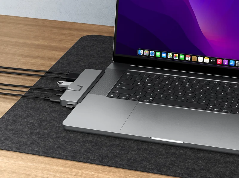 HyperDrive DUO PRO 7-in-2 USB-C Hub - Grau