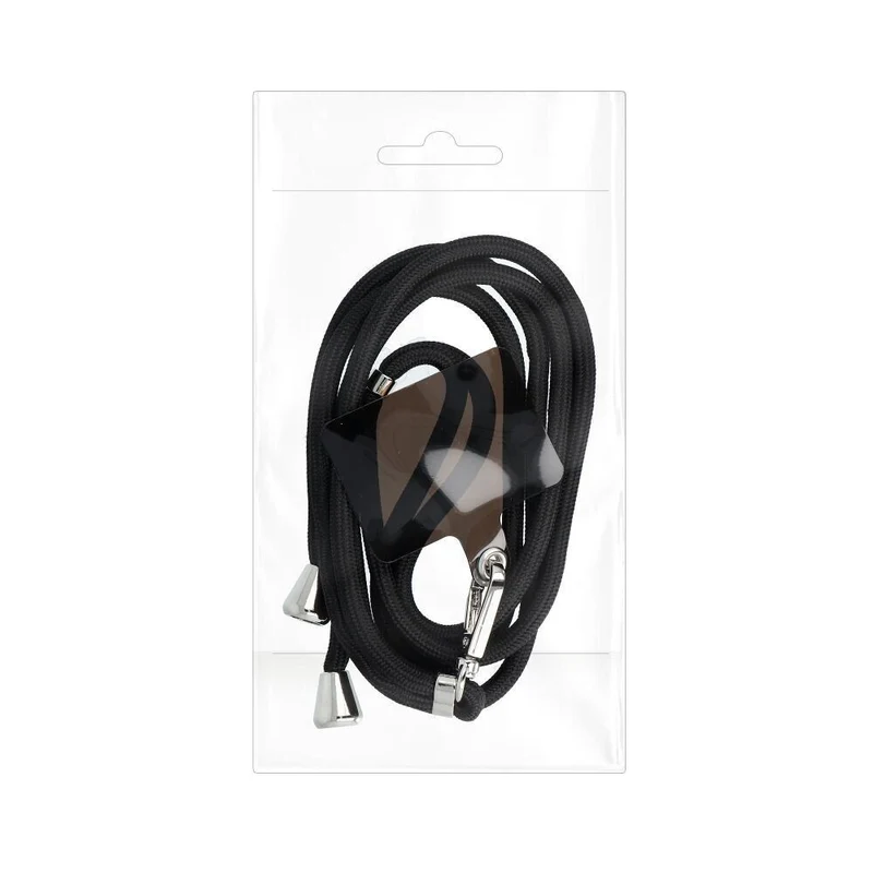 Handykette Kordel Umhängeband 165cm Schwarz für alle Hüllen, Verstellbar