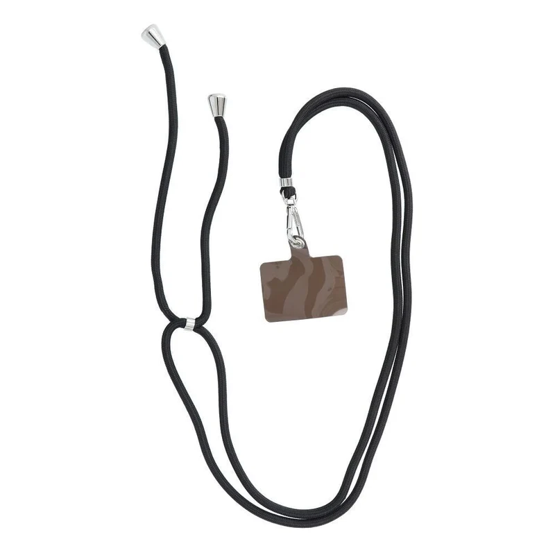 Handykette Kordel Umhängeband 165cm Schwarz für alle Hüllen, Verstellbar