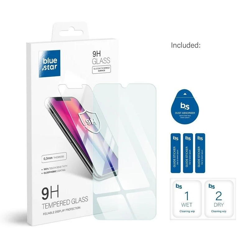 Panzerfolie Blue Star für Samsung Galaxy A25 5G - 9H Härte, 0.3mm, Kratzfest