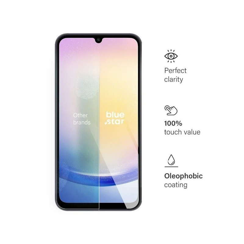 Panzerfolie Blue Star für Samsung Galaxy A25 5G - 9H Härte, 0.3mm, Kratzfest