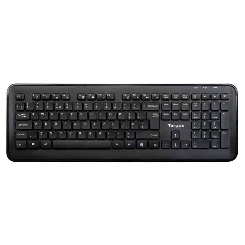 Kabellose Tastatur-Maus-Kombination in voller Größe - Schwarz (UK)