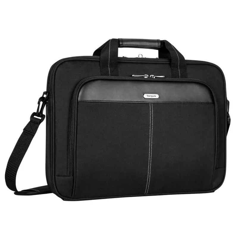 15,6" Classic Slim Aktentasche - Schwarz