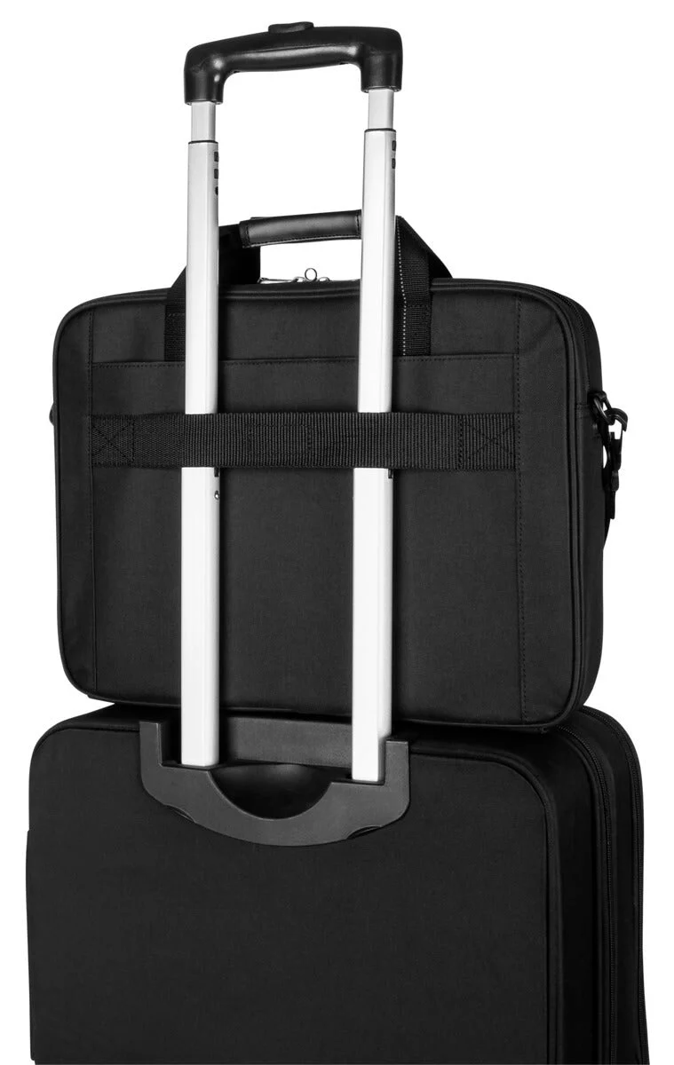 15,6" Classic Slim Aktentasche - Schwarz