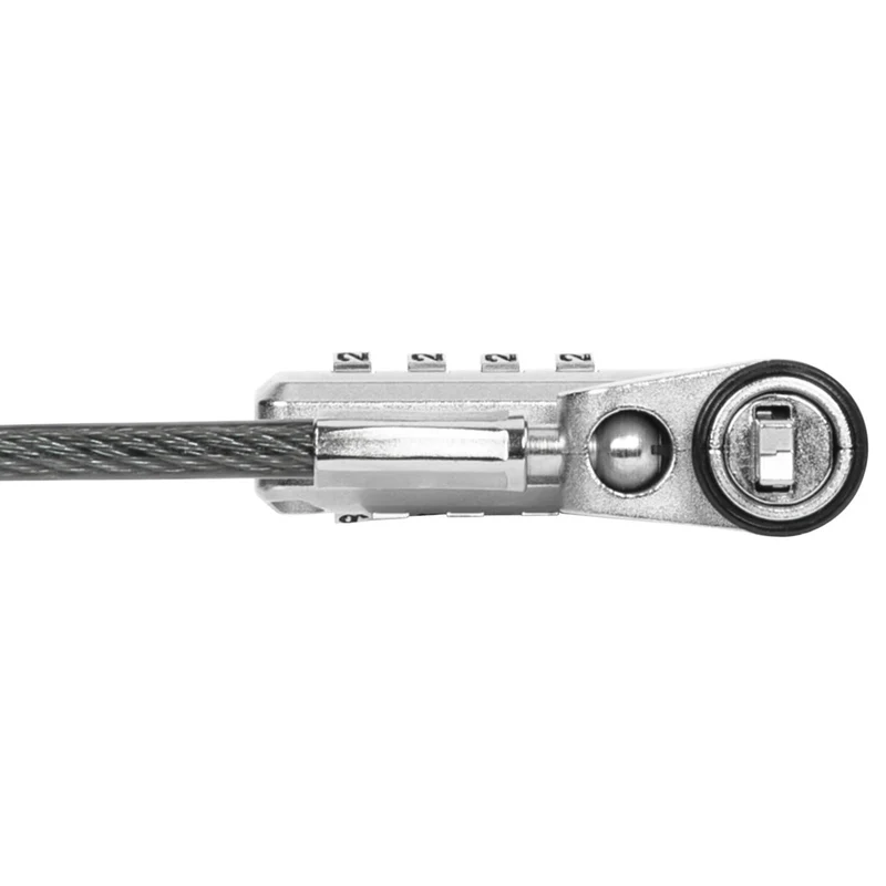 DEFCON® Ultimate Universal-Kombinationskabelschloss mit anpassbarem Slimline-Schlosskopf - (B2B 25er Pack)