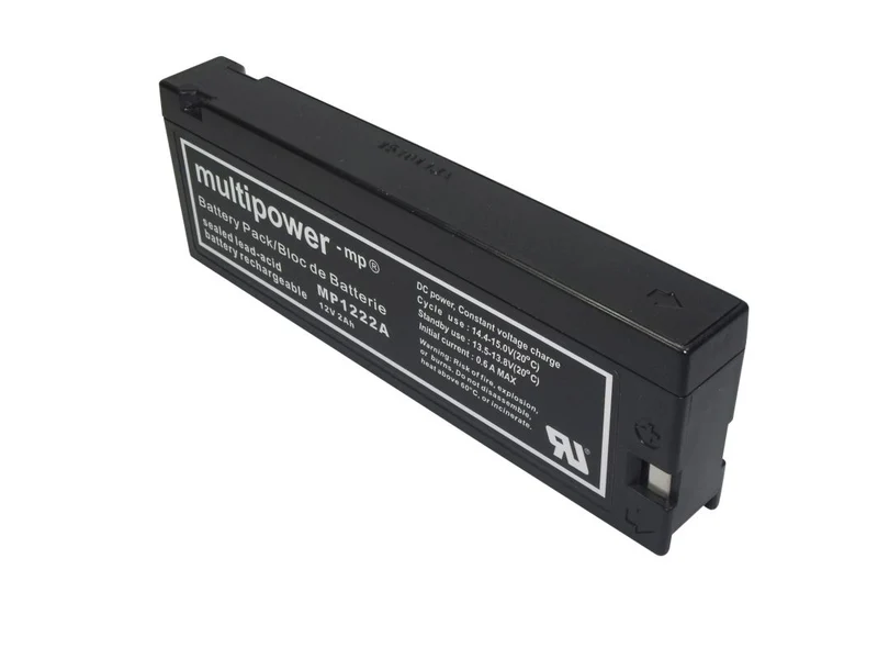 AKKUmed Blei Akku passend für Laerdal Absaugpumpe LSU/ LSU4000 Akkutyp 780400 - 12 V 2000mAh 180x23x60 mm