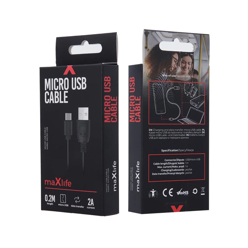 maXlife USB auf USB-C Ladekabel 20cm