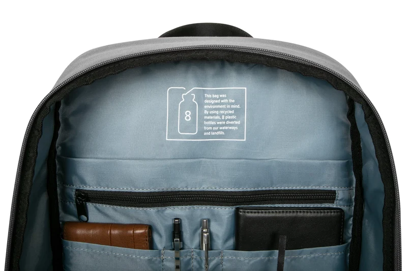 16" Sagano™ EcoSmart® Pendler-Rucksack - Schwarz/Grau