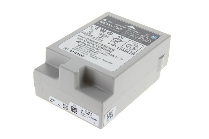 Nihon Kohden Original Li Ion Akku passend für Nihon Kohden Life Scope G5 CSM-1501, Typ SB-950P-DB - 10,8 V 5960 mAh 106,7x73,3x43,6 mm
