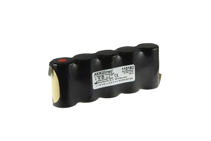 AKKUmed NC Akkueinsatz passend für Storz Stirnlampe - 6 V 2000mAh 116x26x48 mm
