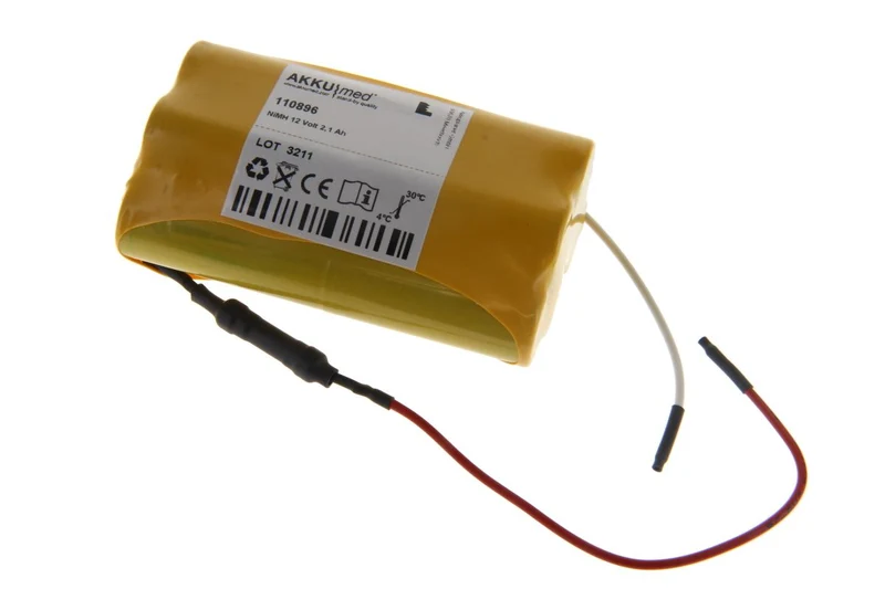 AKKUmed NiMH Akku passend für Fresenius mobiles Blutbeutelversiegelungsgerät - Welder - 12 V 2100mAh 88x48x34 mm