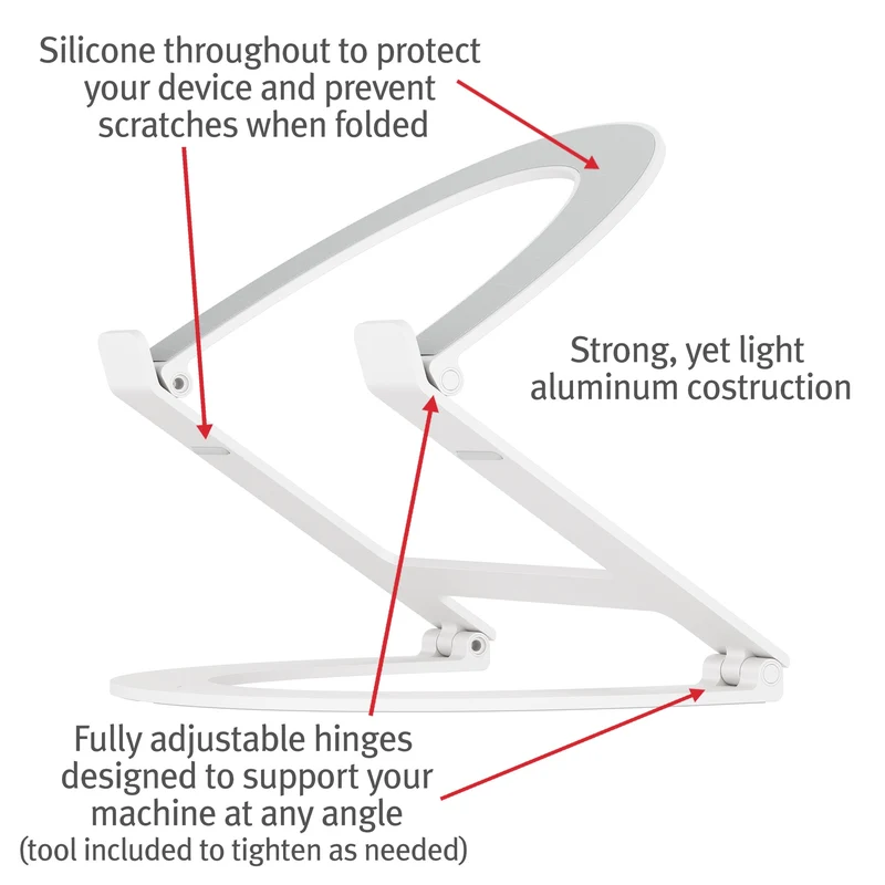 Twelve South Curve Flex Aluminium Ständer für MacBook (weiß)