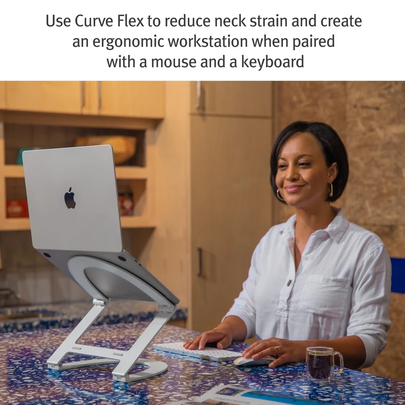Twelve South Curve Flex Aluminium Ständer für MacBook (weiß)
