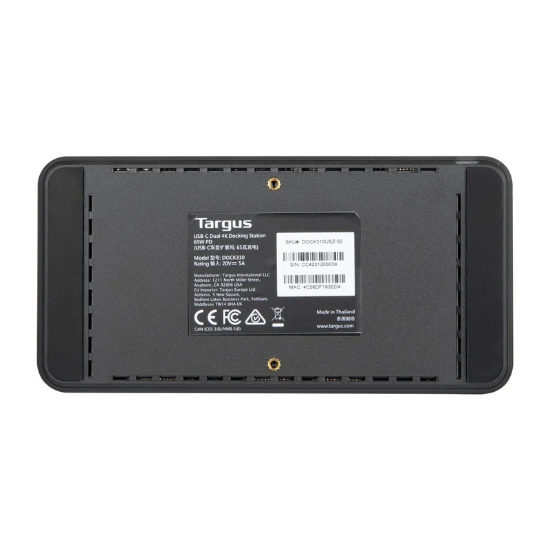 Universelle USB-C DV4K Dockingstation mit 65 W Stromversorgung