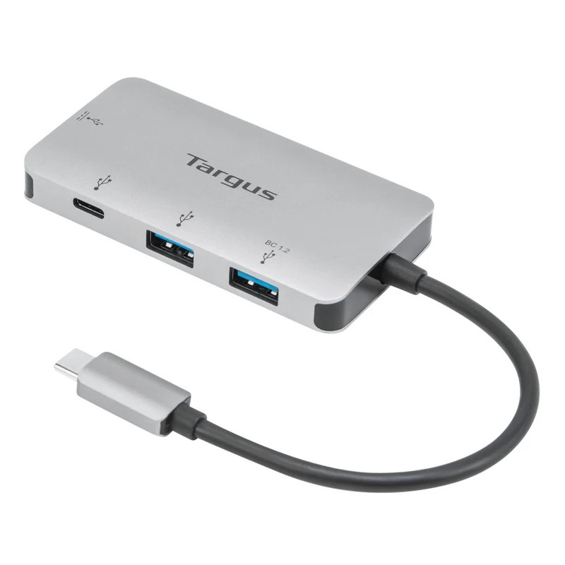 USB-C Multiport-Hub mit 2 USB-A- und 2 USB-C-Anschlüssen und 100 W PD Pass-Through