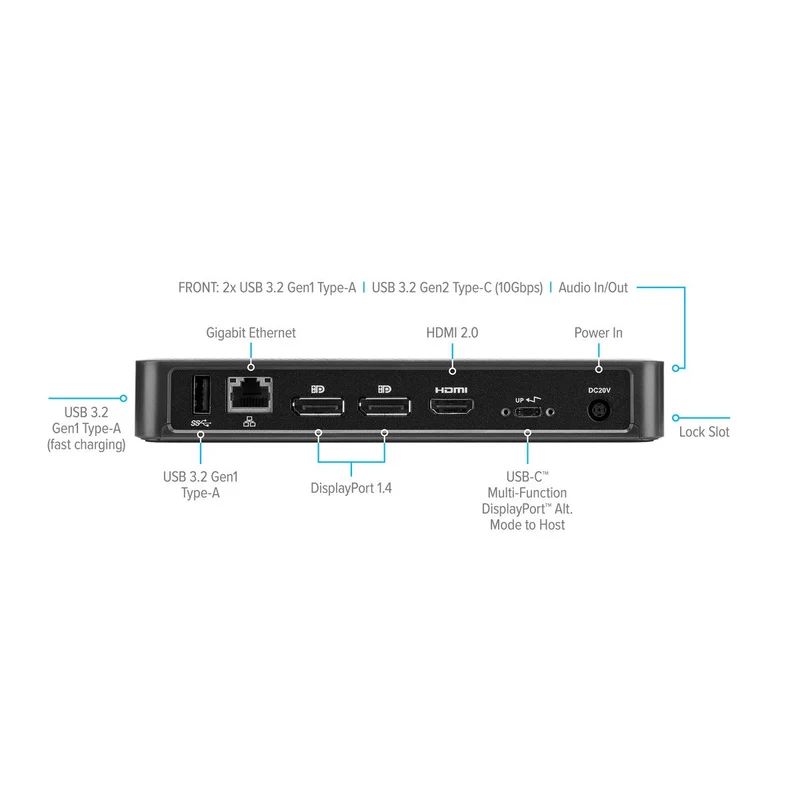USB-C™ Multi-Funktions-DisplayPort™ Alt. Mode Docking Station mit 85 W Leistung