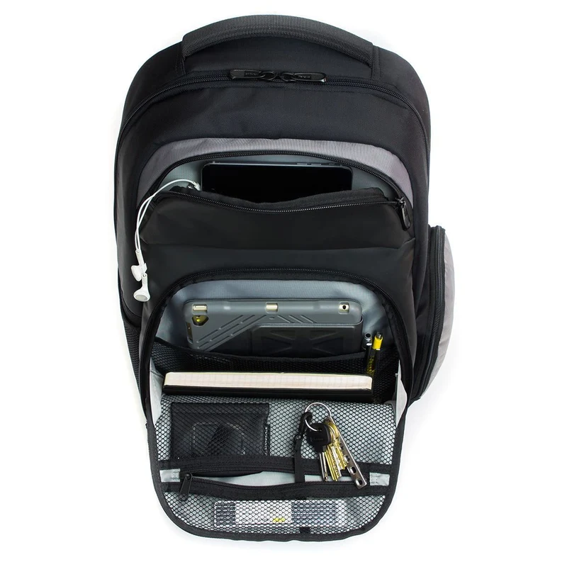 Education 15.6" Notebook-Rucksack – Schwarz/Grau