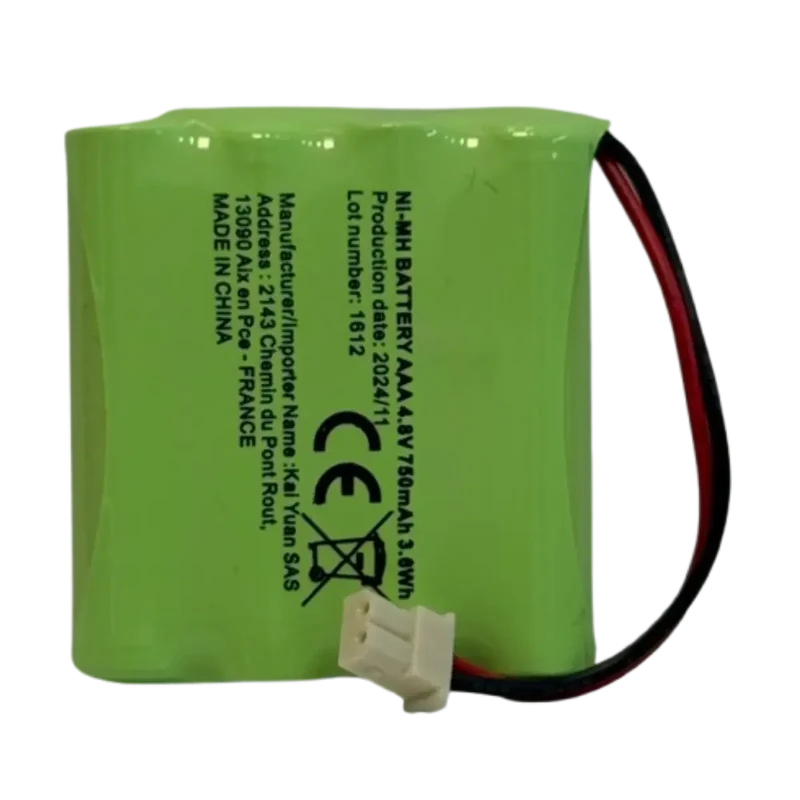 Batterie 4.8 V 750 mAh NiMH pour TENS ECO 2
