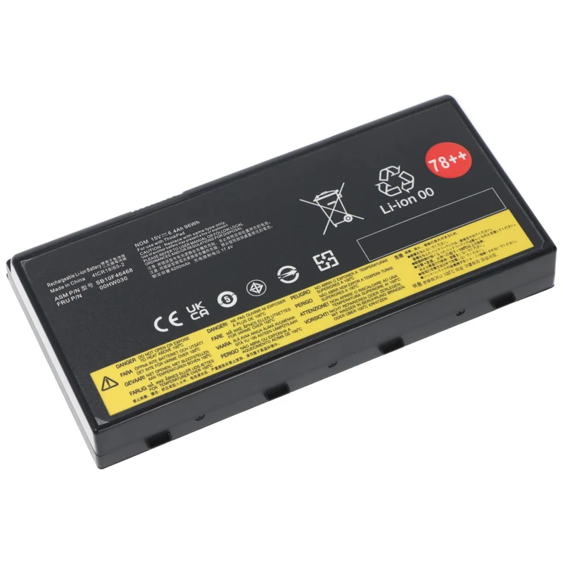 AccuCell Akku passend für Lenovo Thinkpad P70, Li-ion, 15V, 6400mAh, 96Wh