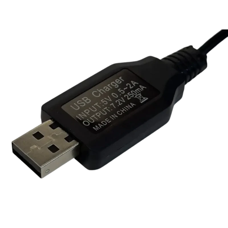 Chargeur USB 7.2V 250mA pour jouets radiocommandés, 2PINS