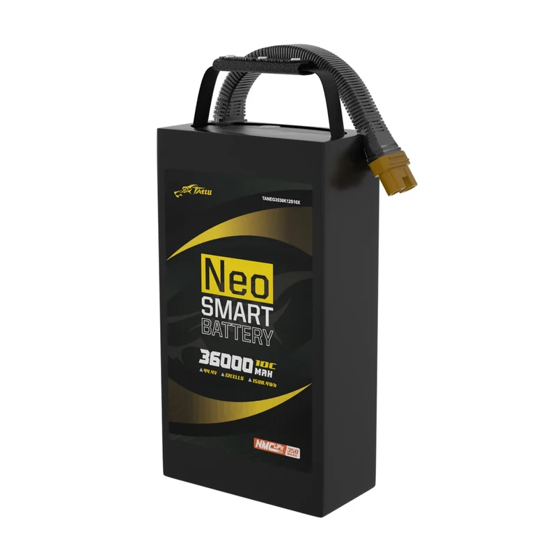 Tattu Neo Compact 36000mAh 12S1P 44,4V 10C Smart UAV LiPo-Akku mit AS150U-F-Stecker