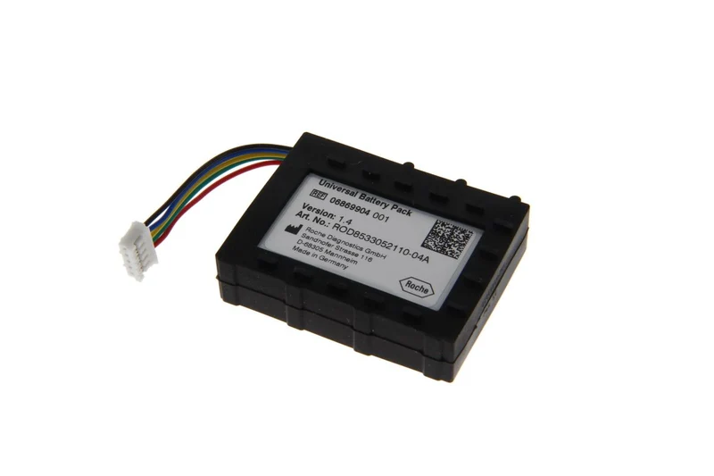 Roche Original Li Ion Akku für Roche universal Ref. 06869904 001 - 3,7 V 1950 mAh 53x40x14 mm