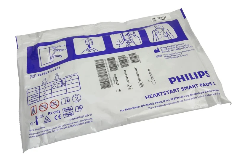 Philips Original Defi Pads für Heartstart Smart Pads II für FRx Typ 989803139261