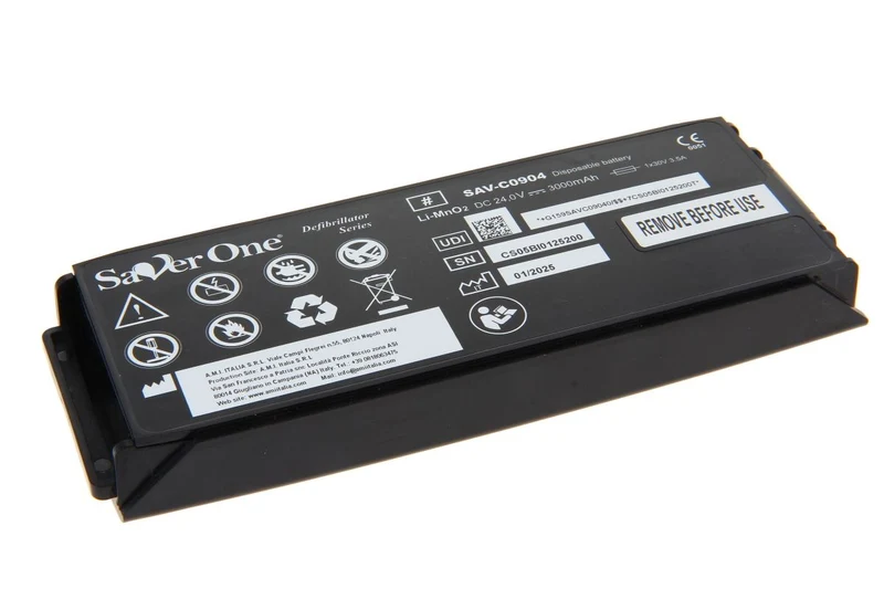 Saver One Original Lithiumbatterie für Defibrillator Saver One SAV-C0903 - 25,2 V 3500 mAh