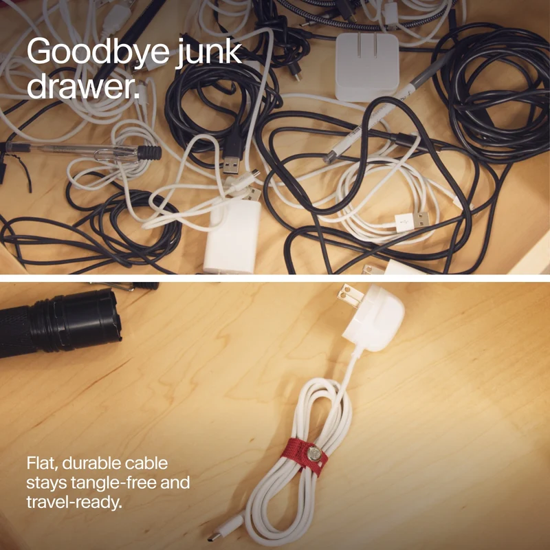 Twelve South PowerCord 30W USB-C 1,2m - Weiß/Düne