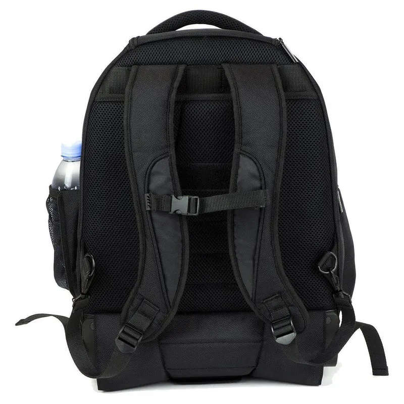 15-15,6" Sport Laptop Rucksack mit Rollen - Schwarz