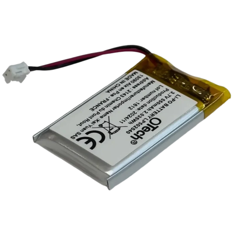 Batterie 502542 Lipo avec PCM 3.7V 550mAh