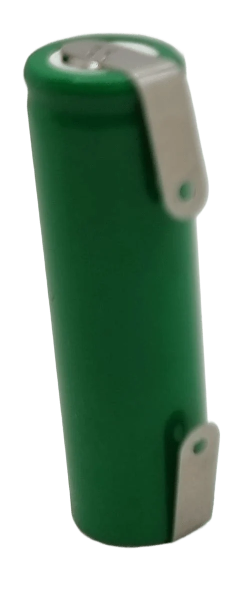 Accu AA NiMH 1.2V 2200mAh Yuasa avec languettes à souder