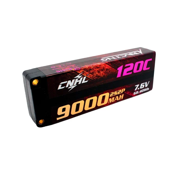 CNHL Racing Series LiHV 9000mAh 7,6V 2S 120C HV Hartschalen-LiPo-Akku mit EC5-Stecker