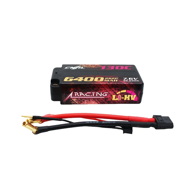 CNHL Racing Series LiHV 6400mAh 130C 2S 7,6V Shorty LiPo Akku Hardcase mit XT60