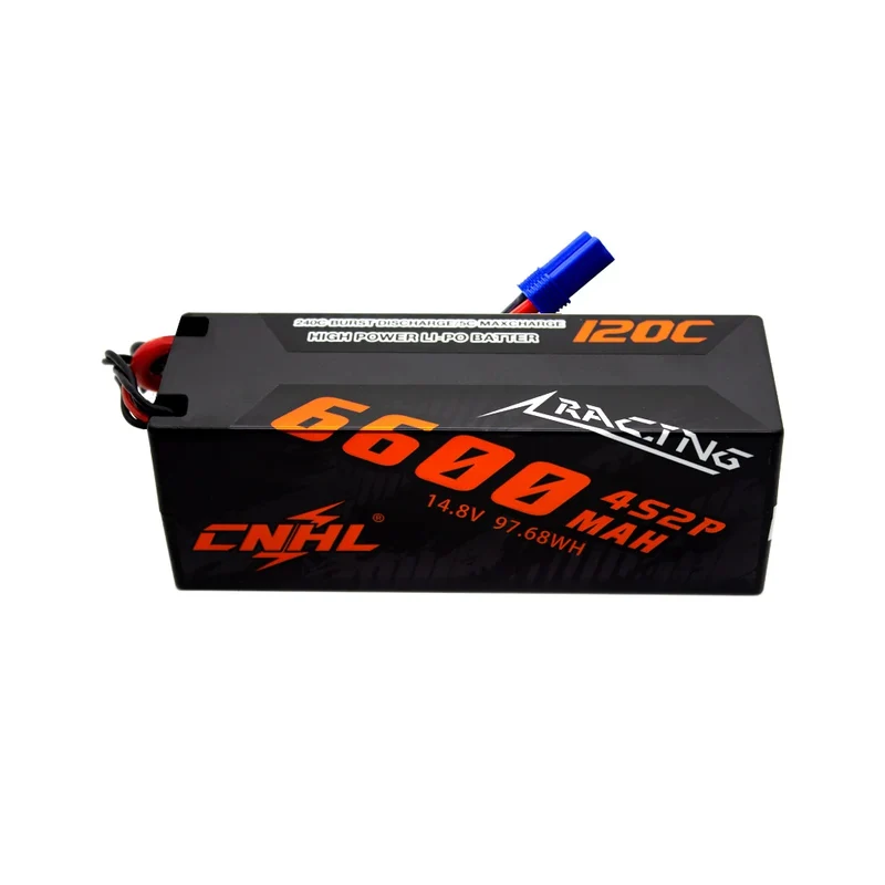 CNHL Racing Series 6600mAh 14,8V 4S LiPo-Akku, 120C Hartschalenkoffer mit EC5-Stecker