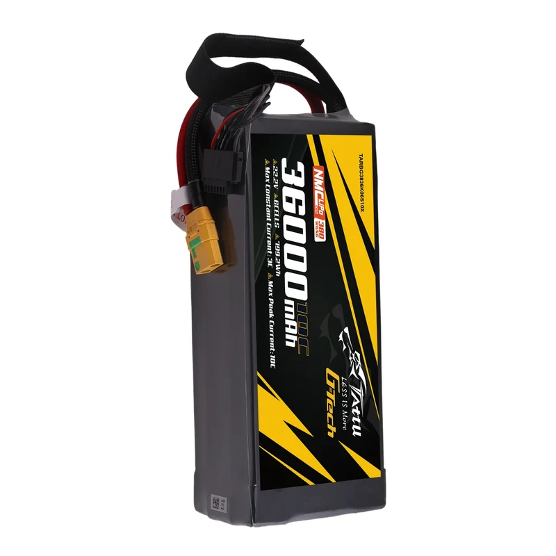 Tattu Semi-Solid State 380Wh/kg 36000mAh 10C 22,2V 6S1P LiPo-Akkupack mit XT90S-F-Stecker