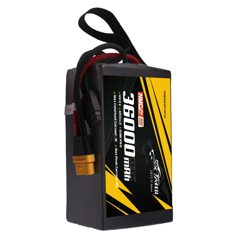 Tattu Semi-Solid State 380Wh/kg 36000mAh 10C 44,4V 12S1P LiPo-Akkupack mit AS150U-F-Stecker
