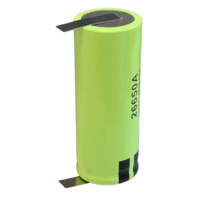 Accu 26650-A Li-Ion 3.6V 5000mAh avec languettes à souder