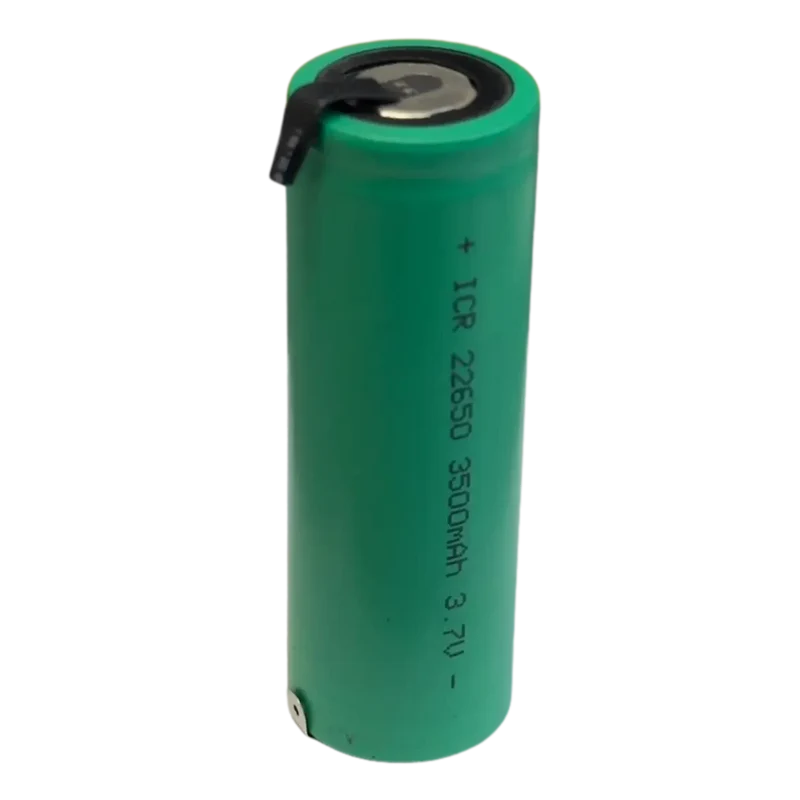 Batterie lithium 22650 3.7V 3500mAh avec languettes pour montage