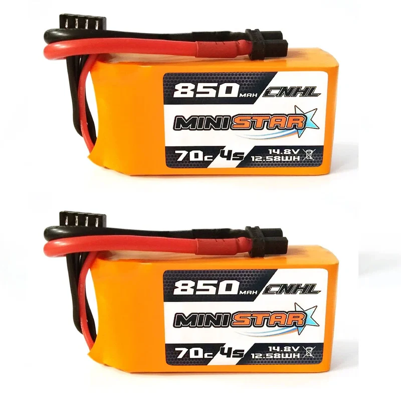 CNHL MiniStar 850mAh 14,8V 4S 70C LiPo-Akku mit XT30U ( 2 St. )