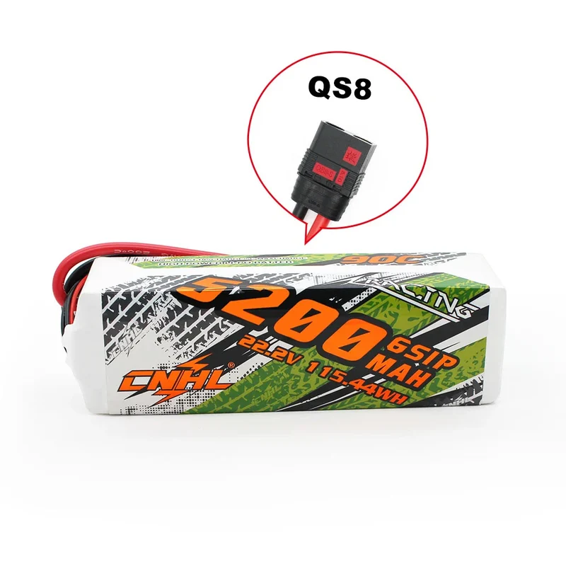 CNHL Racing Series 5200mAh 22,2V 6S LiPo-Akku 90C mit QS8-Stecker
