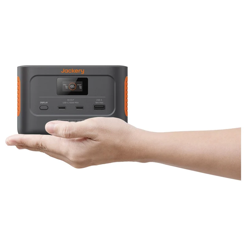 Jackery Explorer 100 Plus Powerstation 99,2 Wh mit LiFePO4-Akku und 128-W-Inverter