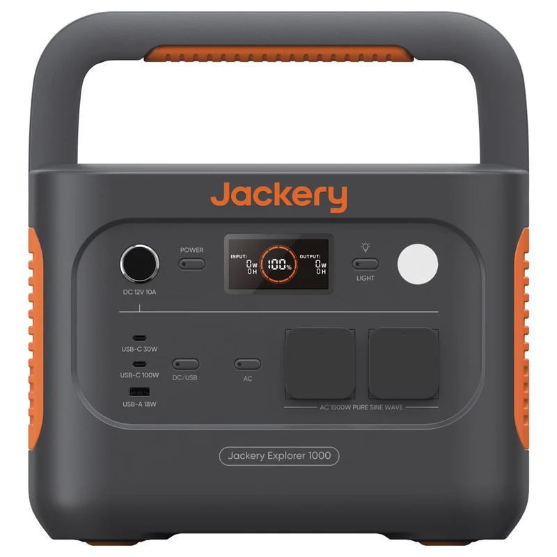 Jackery Explorer 1000 v2 Powerstation 1070 Wh, 1500 W, LiFePO4-Akku und USV-Funktion