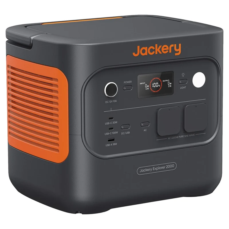 Jackery Explorer 2000 v2 Powerstation 2042 Wh / 2200 W mit LiFePO4-Akku